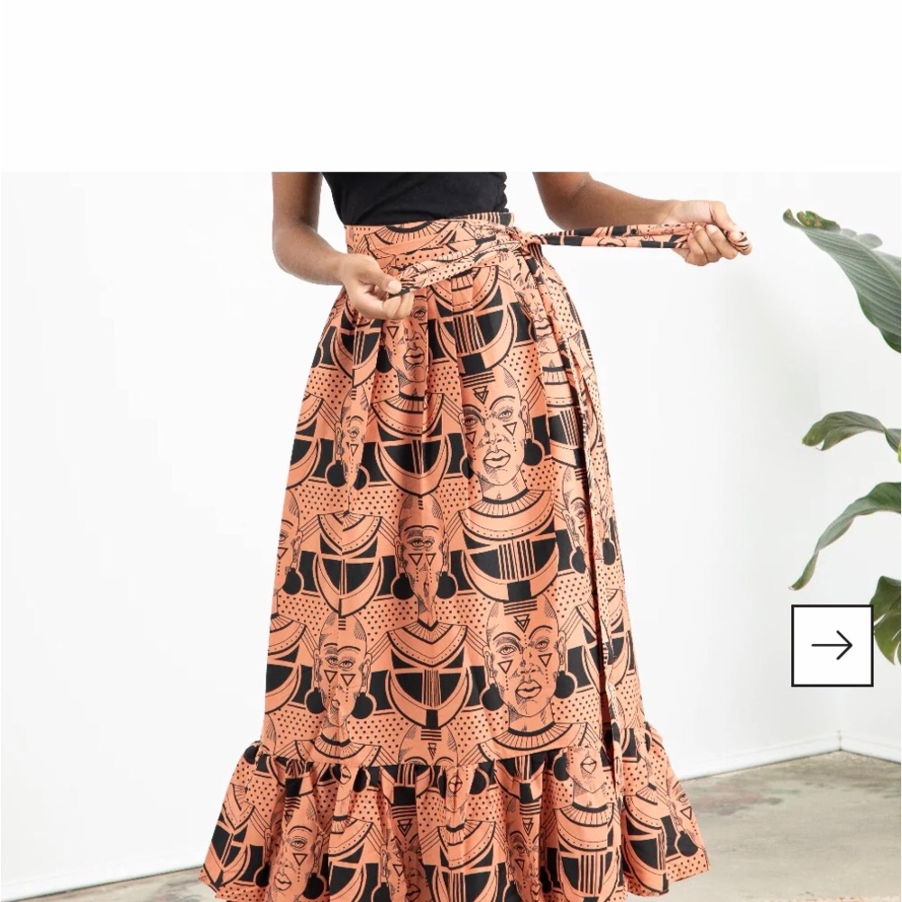 Izzy & Ivy Zulu Goddess Versatile wrap skirt NWT